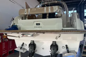 Bavaria S30 motor yacht cruising in the Adriatic Sea