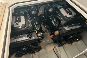 Bavaria S30 motor yacht cruising in the Adriatic Sea