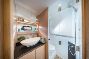 Bavaria SR38 cabin interior air conditioned comfort