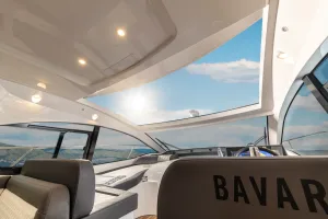Bavaria SR41 aerial view luxury yacht Croatia