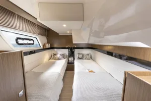 Bavaria Virtess 420 cabin modern yacht design