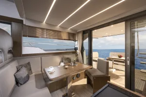 Bavaria Virtess 420 interior seating area