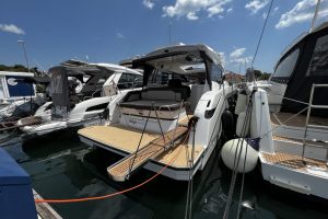 Bavaria SR36 motor yacht off the coast of Biograd na Moru